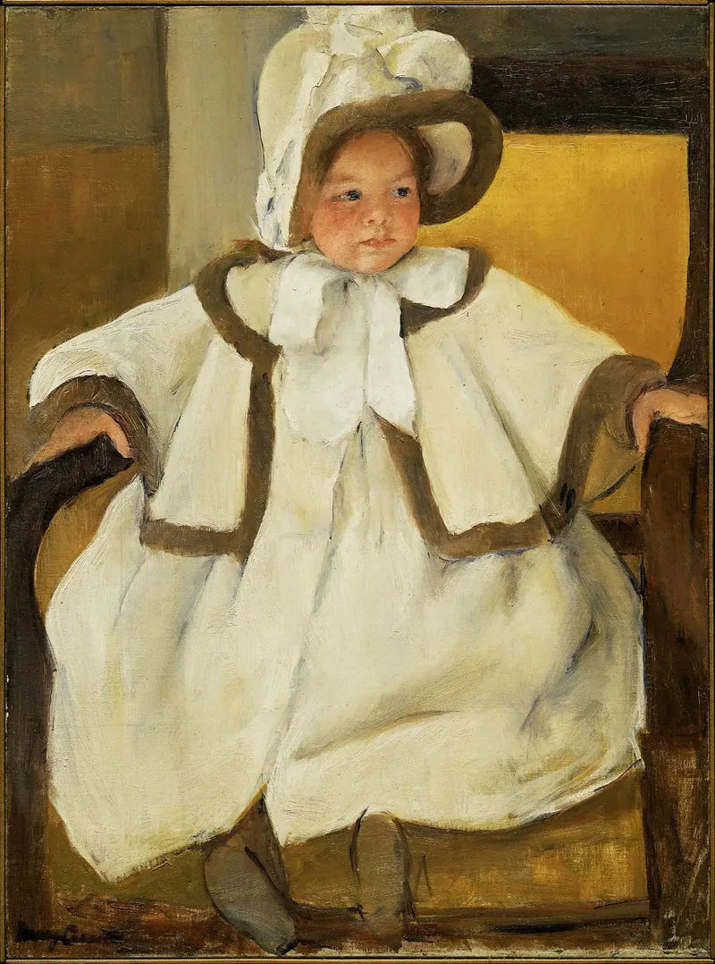 Ellen Mary valkoisessa paidassa - Mary Cassatt