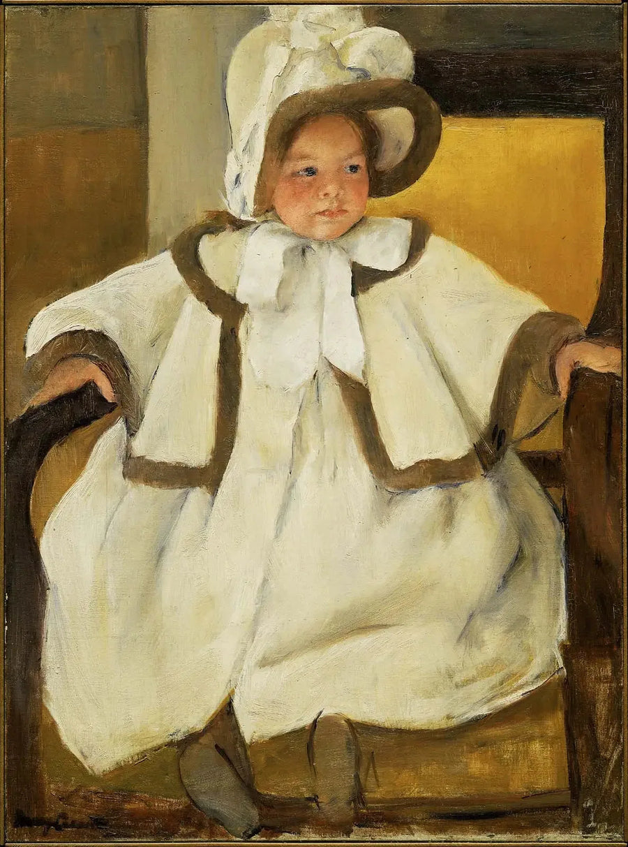 Ellen Mary valkoisessa paidassa - Mary Cassatt