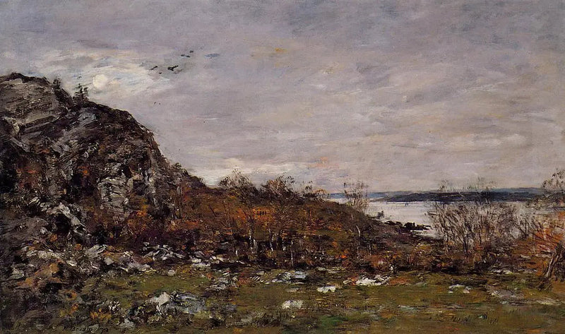 Elornin suisto Brestin ympäristössä - Eugène Boudin