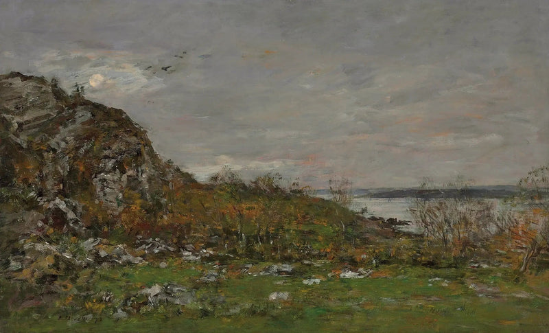 Elornin suisto Brestin ympäristössä - Eugène Boudin