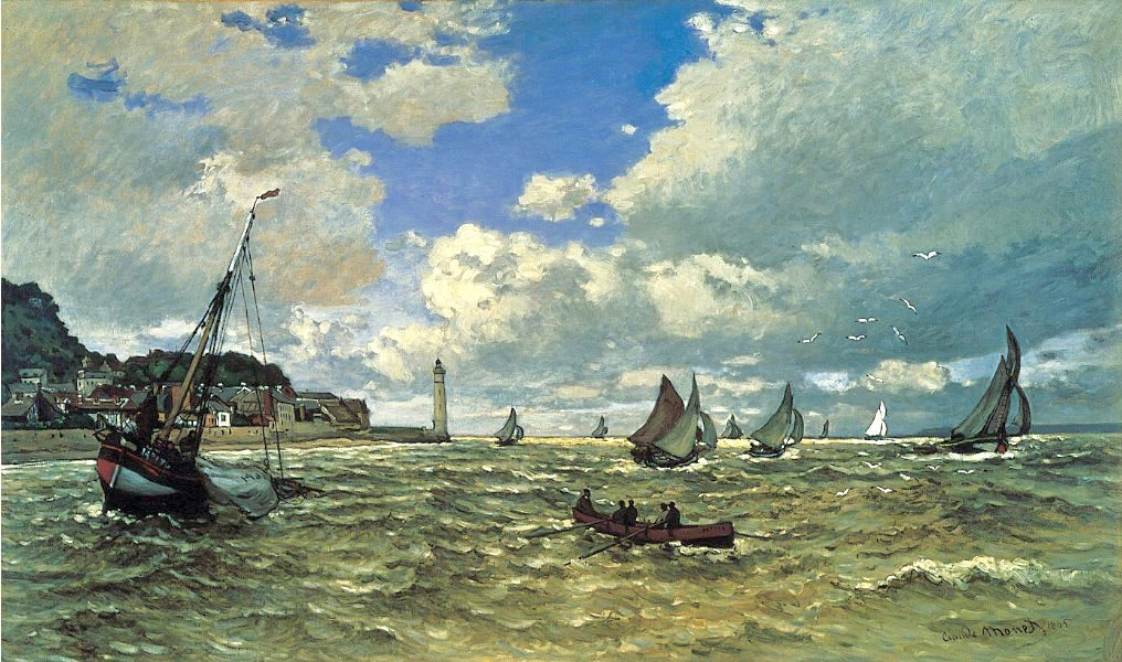 🌬️ Seinen suisto Honfleurissa Claude Monet (1865)