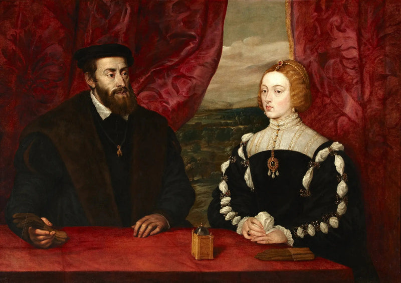 Keisari Kaarle V ja keisarinna Isabella - Peter Paul Rubens