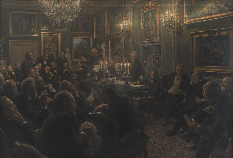 Charlottenborgin akatemir��dsforsamling vuonna 1904 - Viggo Johansen