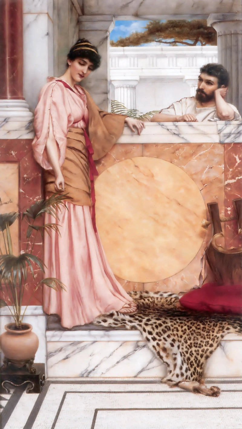 Odottaa vastausta - John William Godward