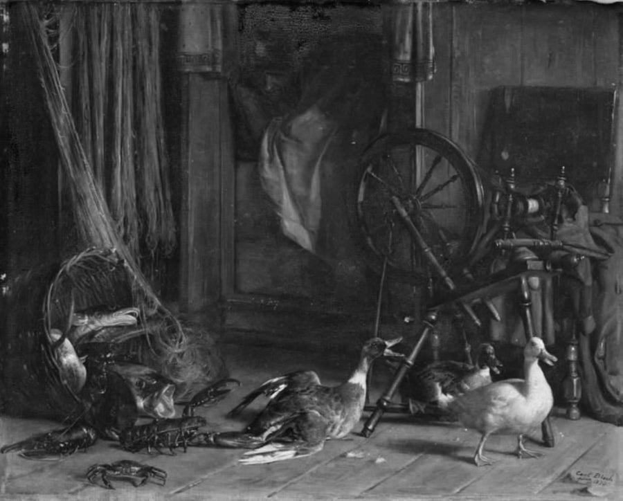 Häiriintymätön illallinenuni - Carl Heinrich Bloch