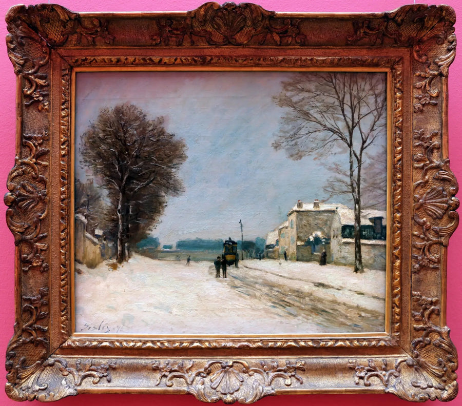 Talvella, lumiefekti - Alfred Sisley