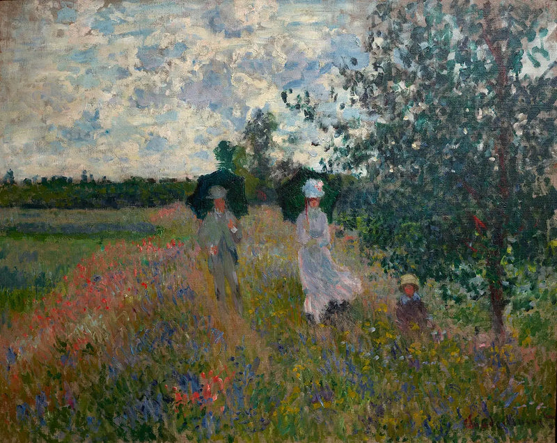 Kävelyllä lähellä Argenteuilia - Claude Monet