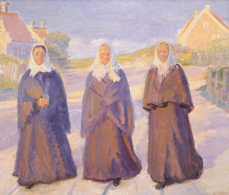Matkalla kirkkoon - Anna Ancher