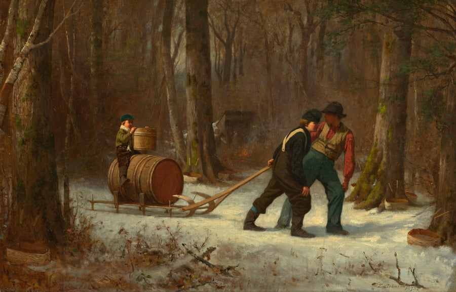En route vers le camp - Eastman Johnson