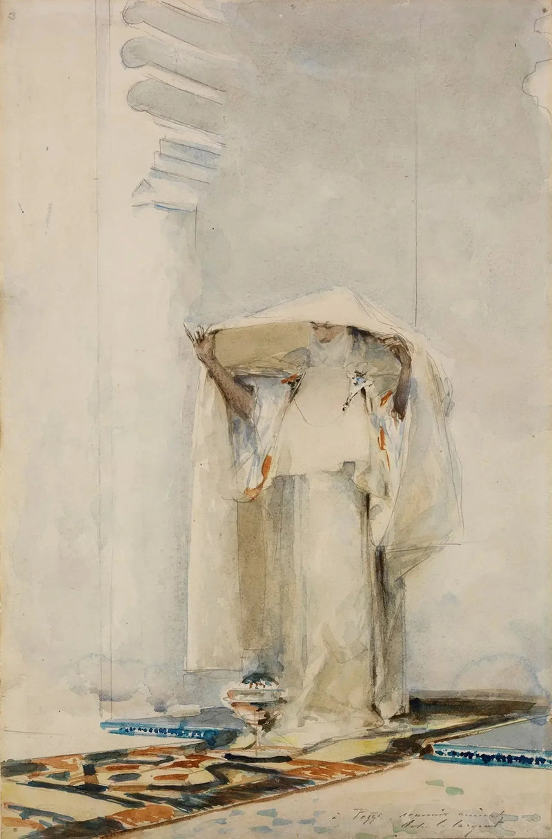 Kohottaa verhoa - John Singer Sargent
