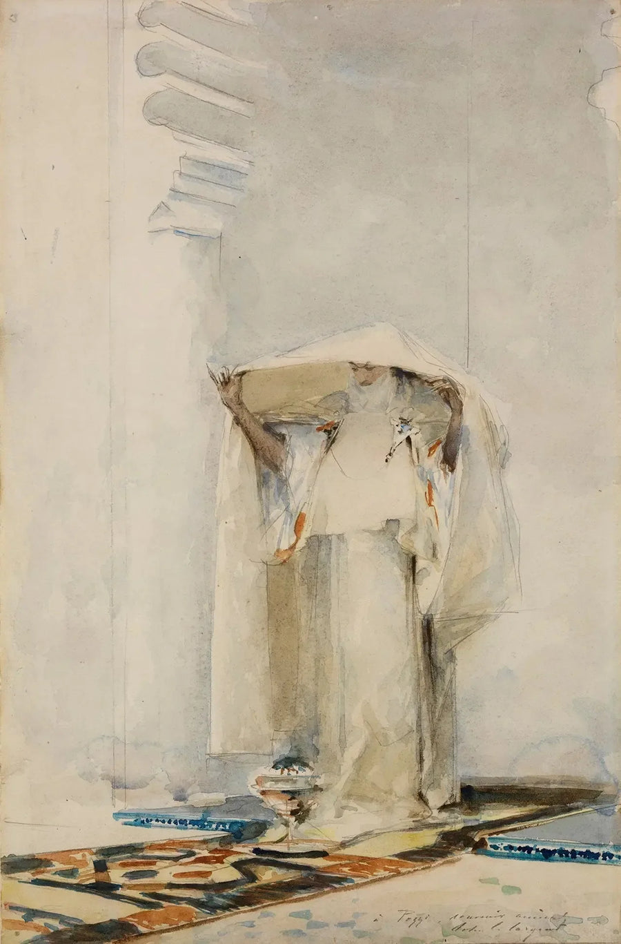 Kohottaa verhoa - John Singer Sargent