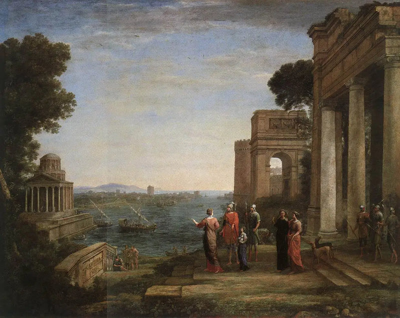 Aeneas lähtee Karthagosta - Claude Lorrain