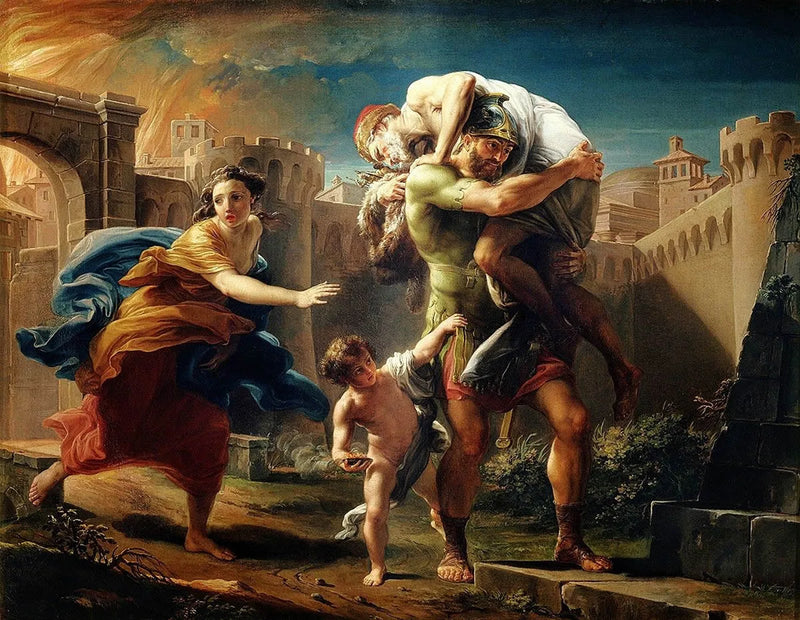 Énée pakenee Troijaa - Pompeo Batoni