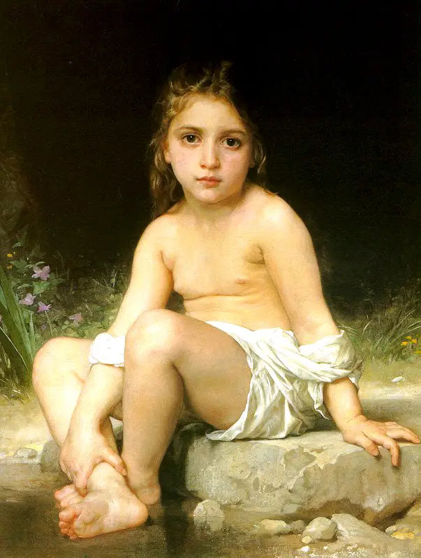 Lapsi kylvyssä - Bouguereau