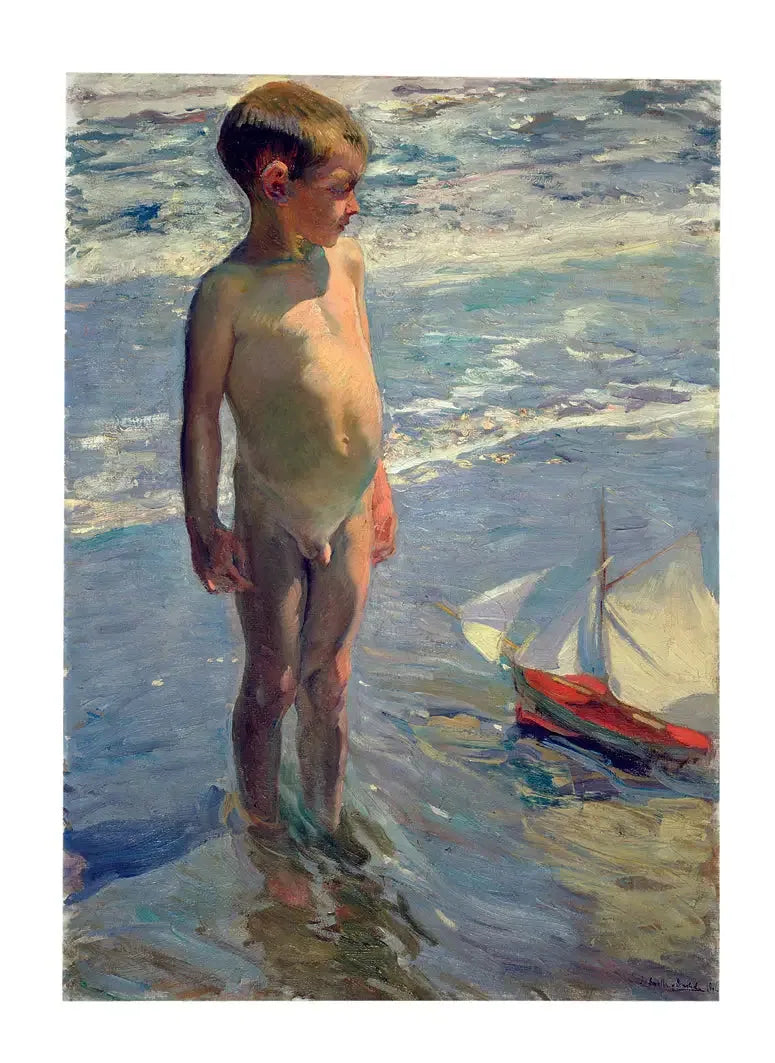 Lapsi veneessä - Joaquín Sorolla