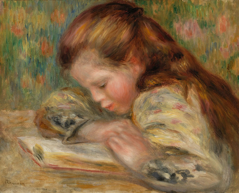 Lapsi lukemassa - Pierre-Auguste Renoir