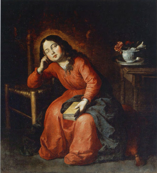 Lapsen nukkuva neitsyt - Francisco de Zurbarán