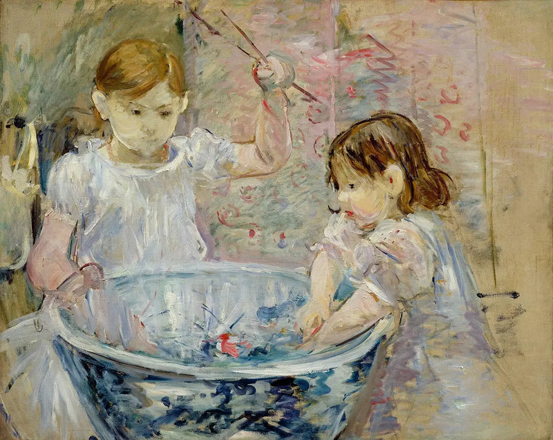 Lapset altaalla - Berthe Morisot