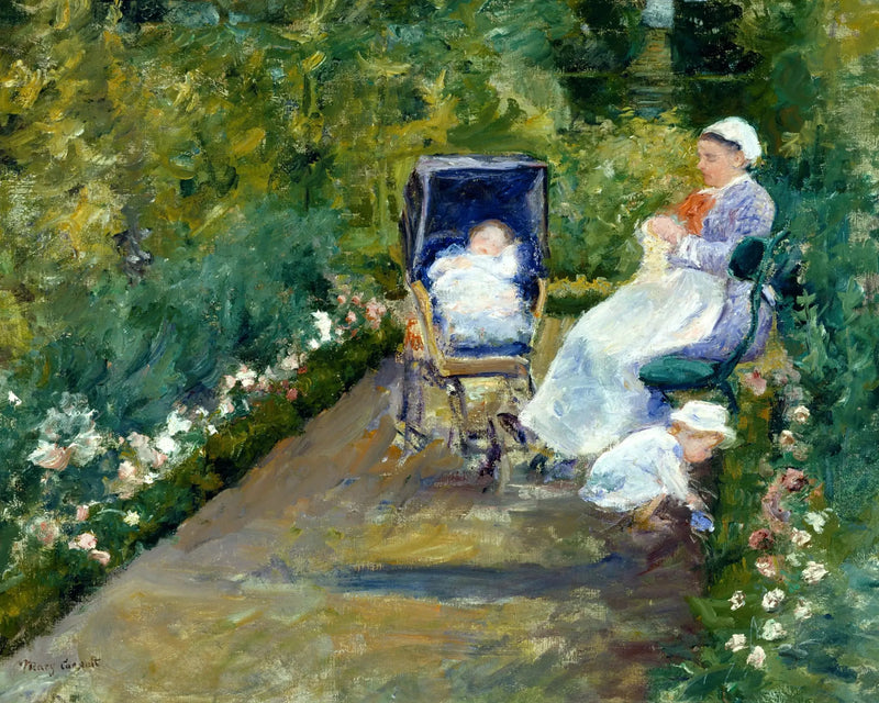 Lapset puutarhassa (Lastenhoitaja) - Mary Cassatt