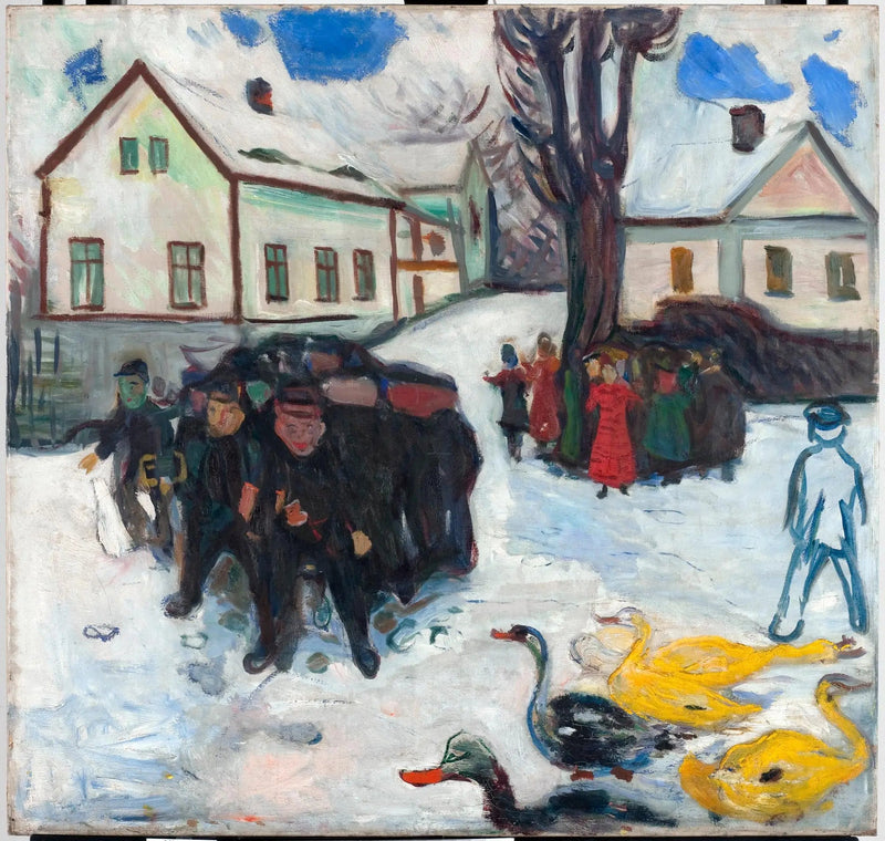 Lapset ja Ankat - Edvard Munch