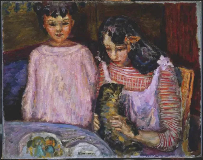 Lapset ja kissa - Pierre Bonnard