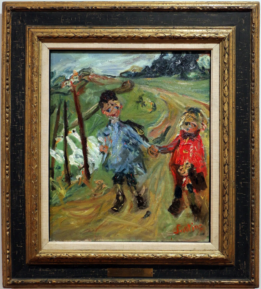 Lapset ja joutsenet - Chaim Soutine