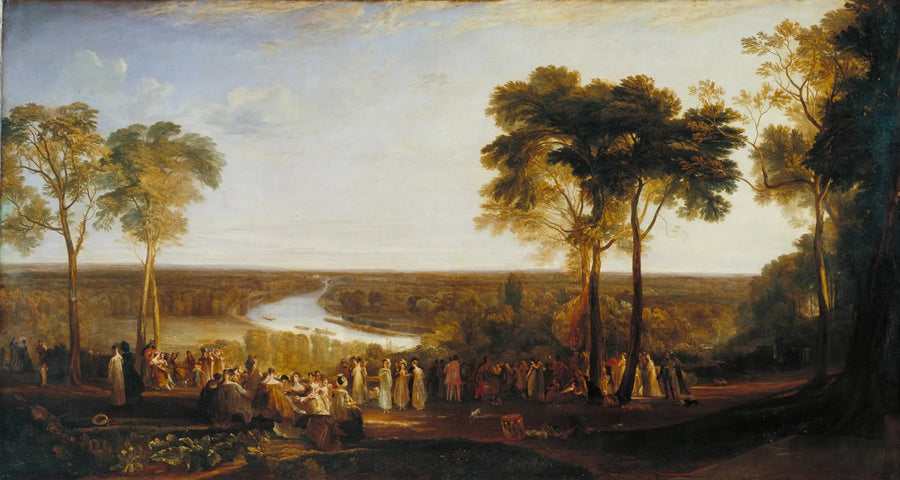 Englanti: Richmond Hill, prinssi Regentin syntymäpäivänä - J. M. W. Turner