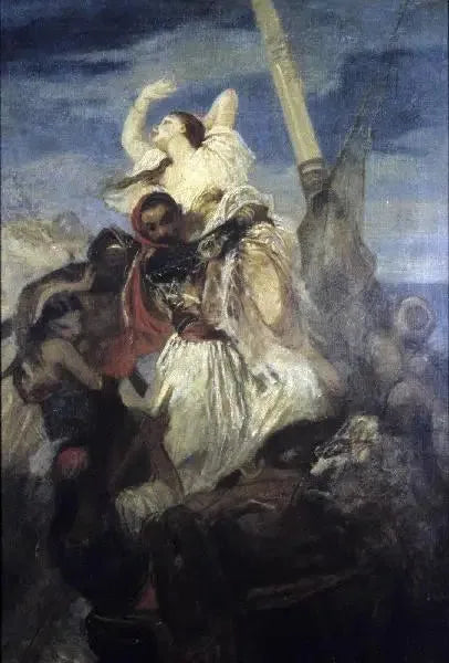 Vangitseminen - Eugène Delacroix