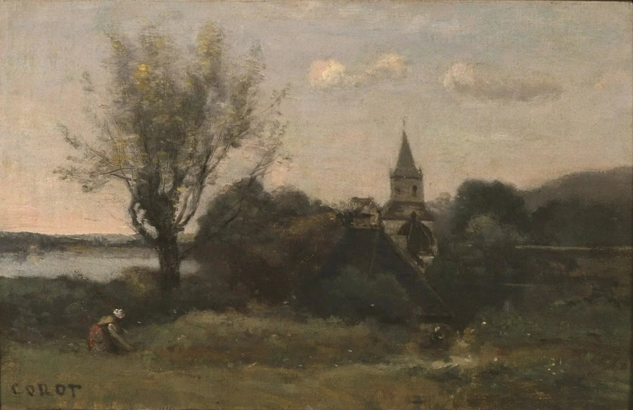Ennery lähellä Auvers - Jean-Baptiste Camille Corot