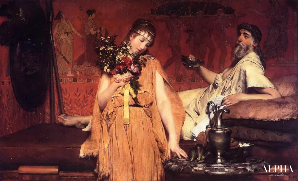 Entre l’espoir et la peur - Lawrence Alma-Tadema Reproductions de tableaux à la peinture à l’huile