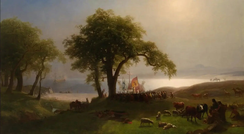 Sisäänkäynti Montereyssä - Albert Bierstadt