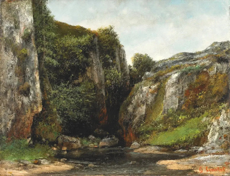 Gave-joen suuaukon sisäänkäynti - Gustave Courbet