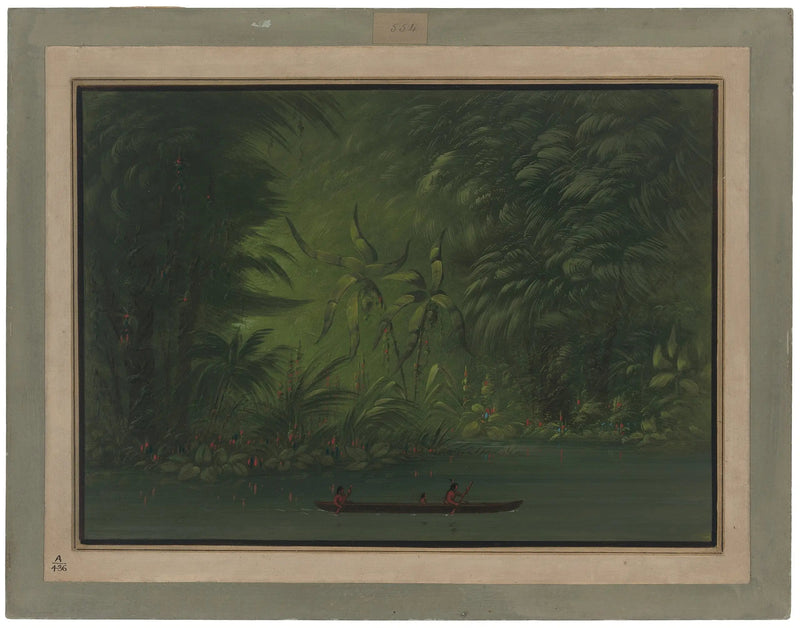 Laguunin sisäänkäynti, Amazonin rannalla - George Catlin