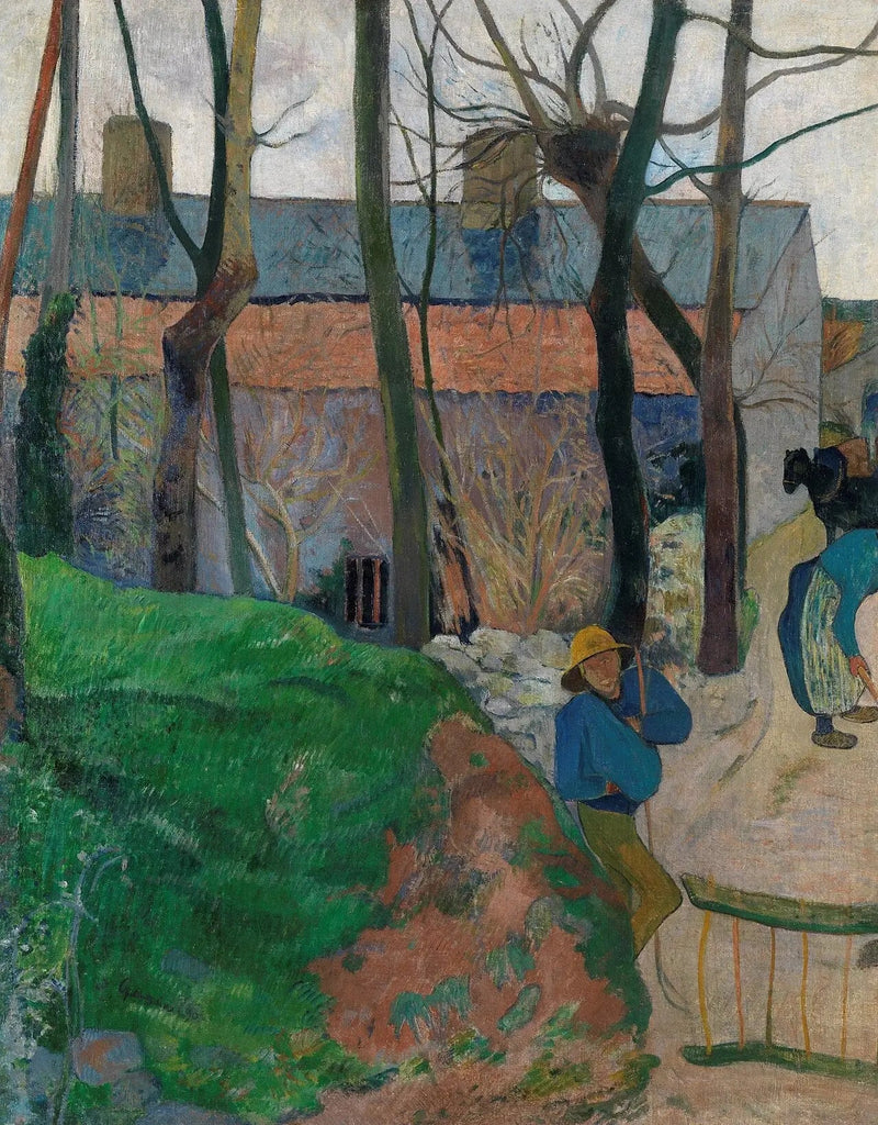 Maalaistalon sisäänkäynti - Paul Gauguin