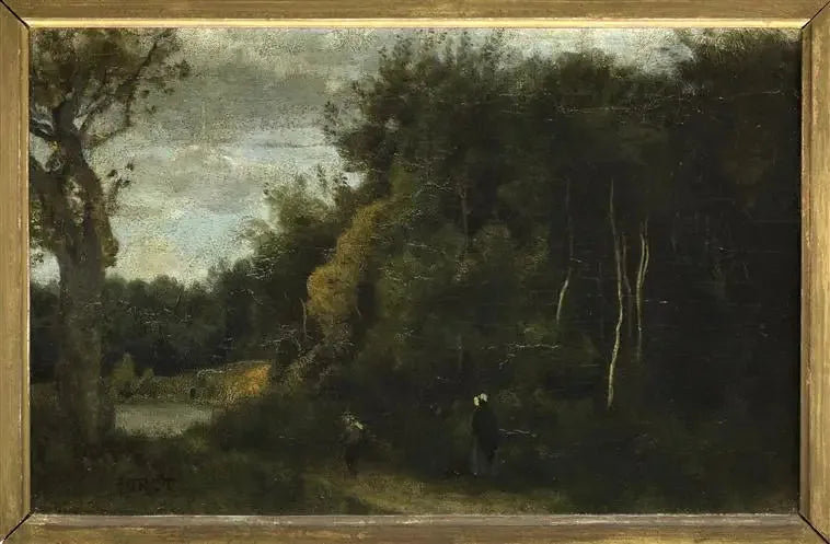 Puun sisäänkäynti Ville-d'Avrayssä - Jean-Baptiste Camille Corot