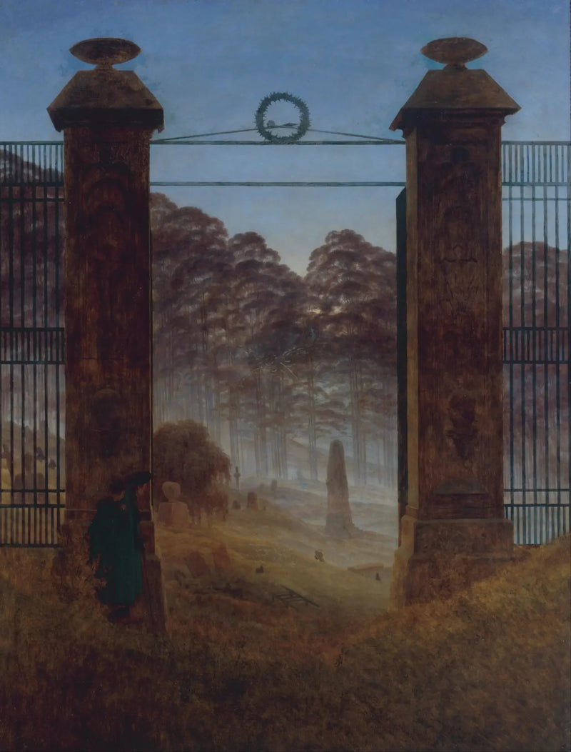 Hautausmaan sisäänkäynti - Caspar David Friedrich