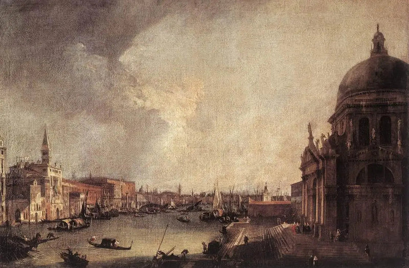 Grand Canalin sisäänkäynti, itään - Canaletto
