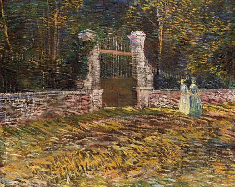 Voyer d'Argenson puiston sisäänkäynti Asnières'ssa - Vincent van Gogh