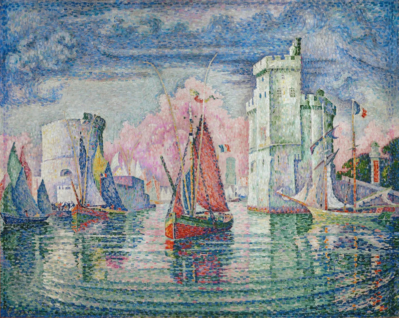 La Rochellen satamaan saapuminen - Paul Signac