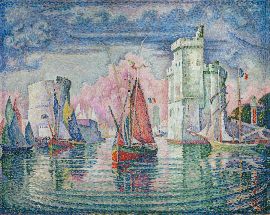 La Rochellen satamaan saapuminen - Paul Signac