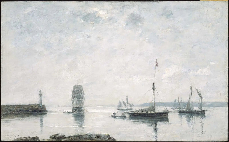 Sataman sisäänkäynti - Eugène Boudin