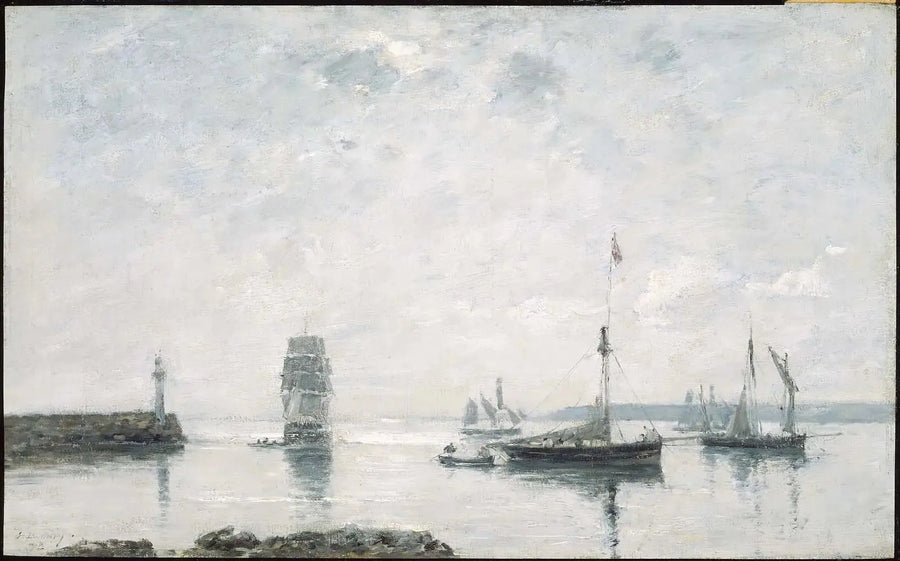 Sataman sisäänkäynti - Eugène Boudin