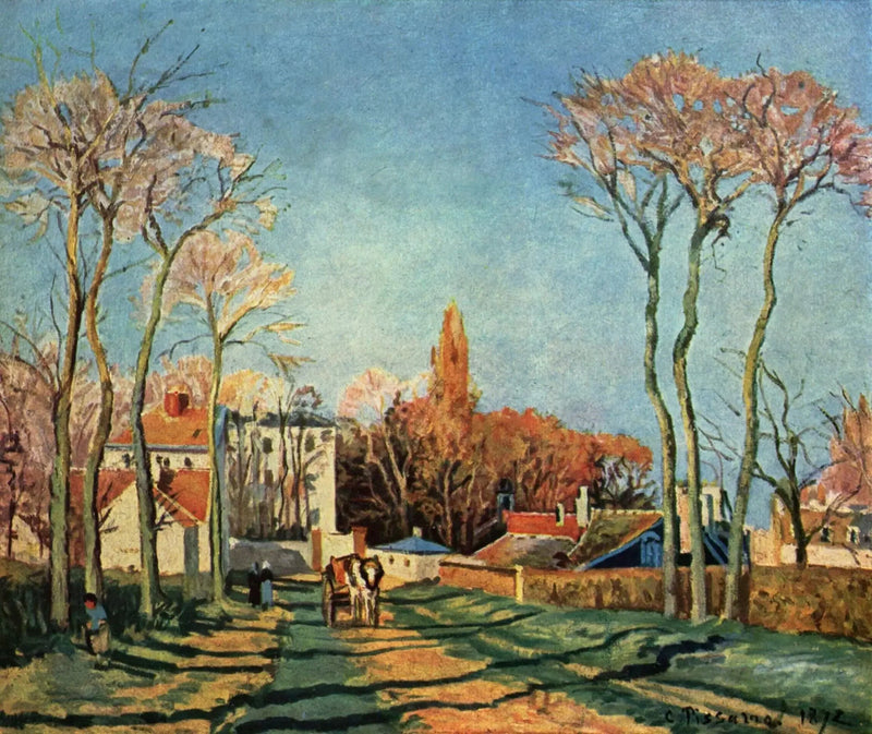 Voisinsin kylän sisäänkäynti - Camille Pissarro