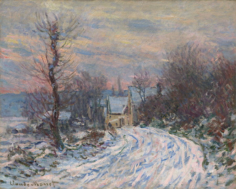 Sisäänkäynti Givernyyn talvella W967 - Claude Monet