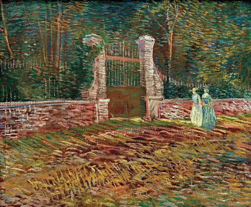 Voyer d'Argenson puiston sisäänkäynti Asnières'ssa - Vincent van Gogh