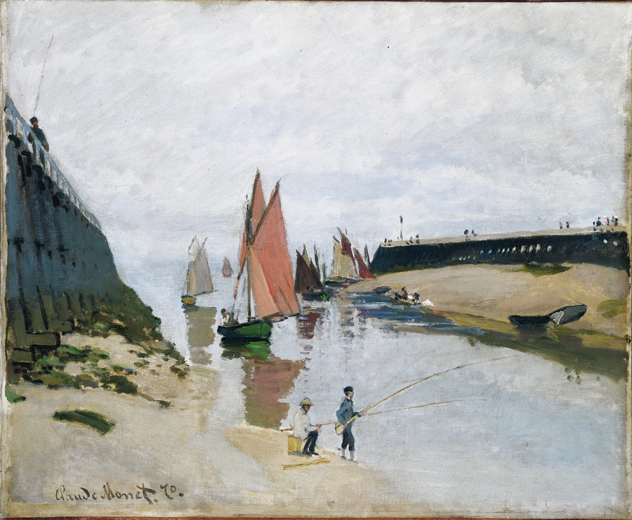 Sisäänkäynti Trouville W154 - satamaan - Claude Monet