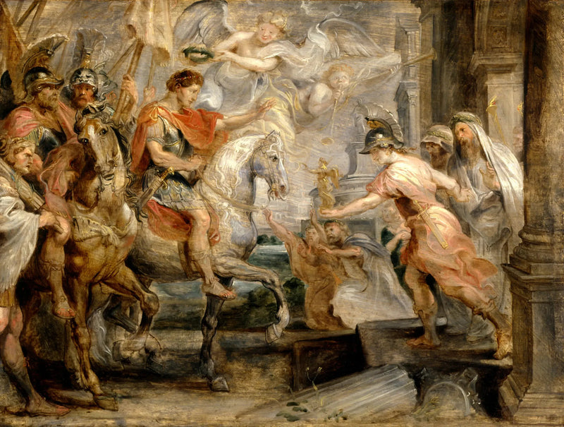 Keisarin triumfaalinen sisäänkäynti Konstantinopolissa Roomassa - Peter Paul Rubens