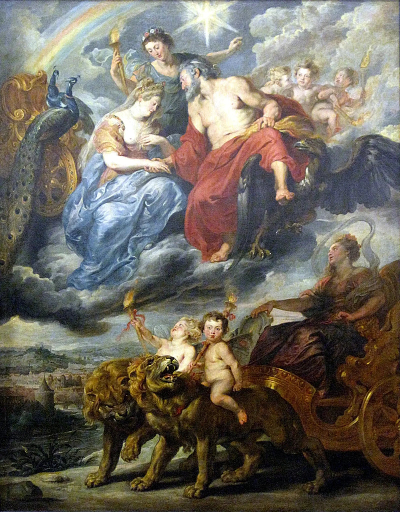 Kuninkaan ja Marie de Médicis'n haastattelu Lyonissa 9. marraskuuta 1600 - Peter Paul Rubens