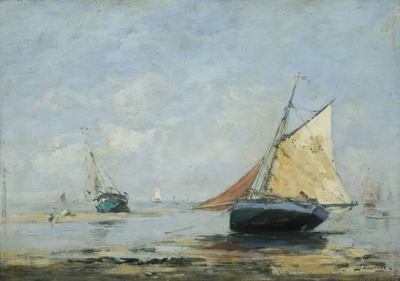 Trouvillen ympäristö - Eugène Boudin