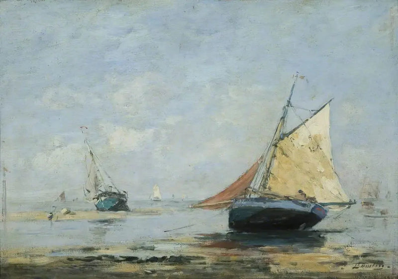 Trouvillen ympäristö - Eugène Boudin